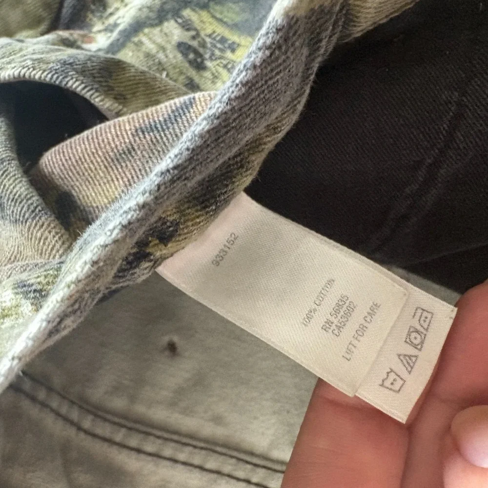 Cabelas Mossy Oak Break Up Hunting Pants Mens 34 Reg Green‎ Camo Cargo Pockets